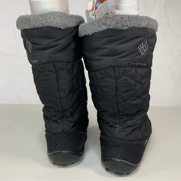 COLUMBIA WOMEN’S MINX MID II OMNI-HEAT BOOTS - BLACK, CHARCOAL size US9.5 UK7.5 - Picture 3 of 11
